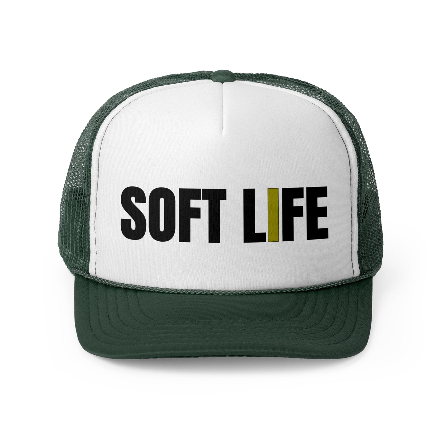 Soft Life Trucker Cap - Casual Style, Unisex Gift, Outdoor Adventure Hat, Summer Fashion Accessory, Ideal for Festivals & Vacations