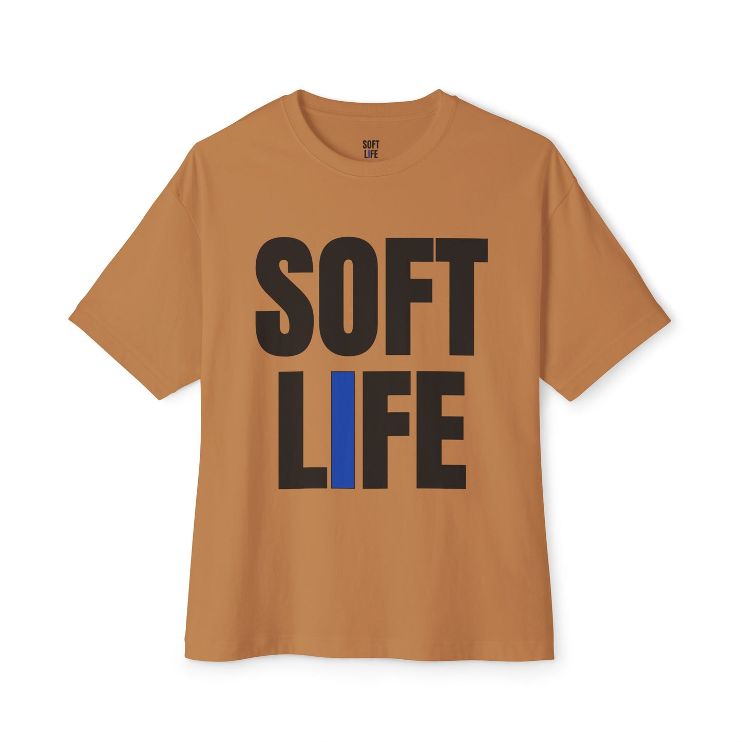 Soft Life Unisex Boxy Tee, Oversized Graphic Shirt, Casual Wear, Street Style, Gifts for Him/Her, Weekend Outfit
