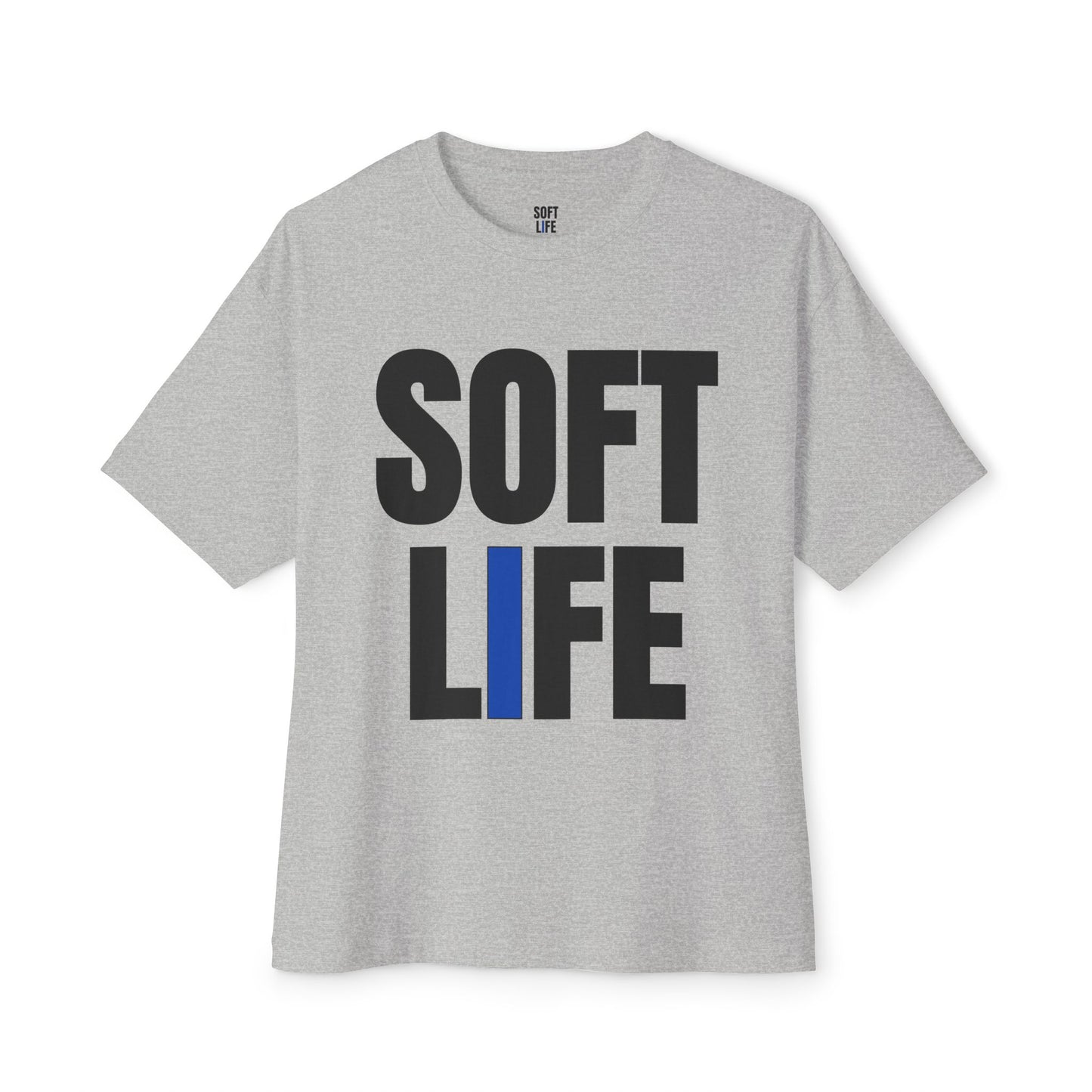 Soft Life Unisex Boxy Tee, Oversized Graphic Shirt, Casual Wear, Street Style, Gifts for Him/Her, Weekend Outfit