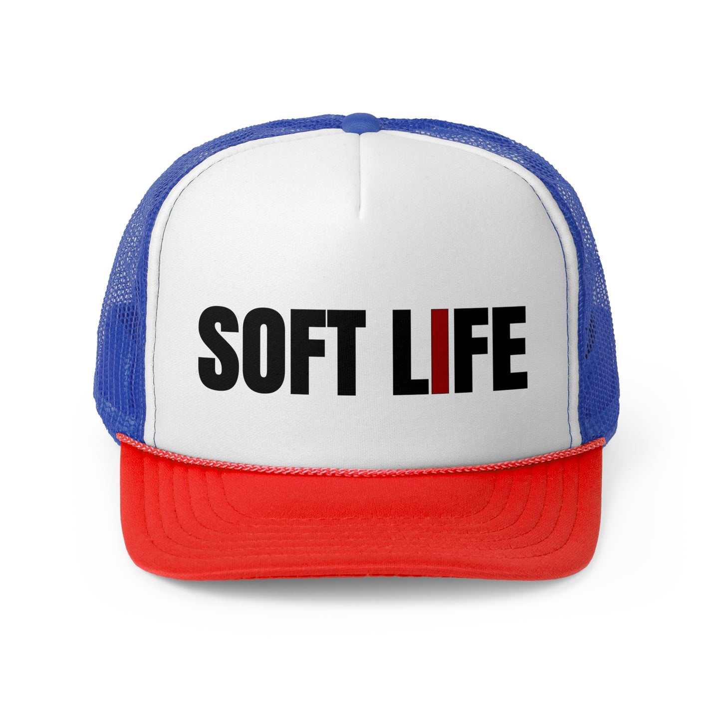 Soft Life Trucker Cap - Casual Style, Unisex Gift, Outdoor Adventure Hat, Summer Fashion Accessory, Ideal for Festivals & Vacations