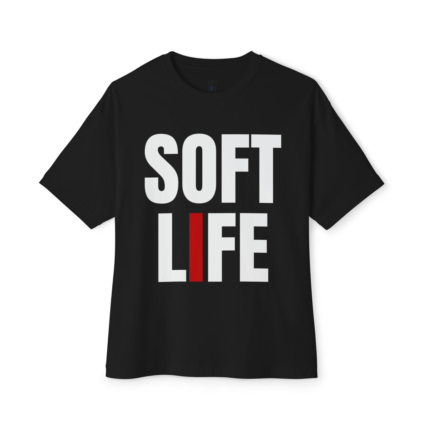 Soft Life Unisex Boxy Tee, Oversized Graphic Shirt, Casual Wear, Street Style, Gifts for Him/Her, Weekend Outfit